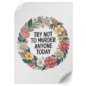 Grafika na ścianę Kwiatowy humor