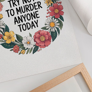 Grafika na ścianę Kwiatowy humor