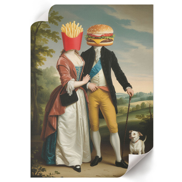 Wydruk na płótnie Sztuka jedzenia