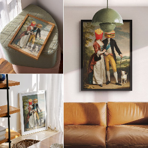 Wydruk na płótnie Sztuka jedzenia