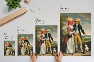 Wydruk na płótnie Sztuka jedzenia