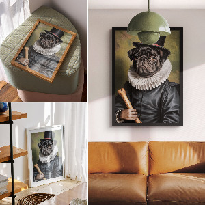 Plakat premium Pies arystokrata