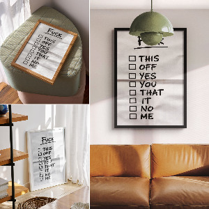 Wydruk na płótnie Lista wyborów