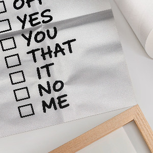 Wydruk na płótnie Lista wyborów