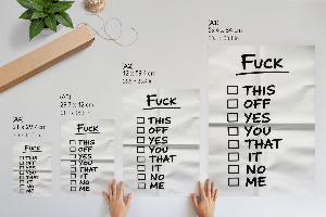 Wydruk na płótnie Lista wyborów