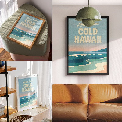 Wydruk na płótnie Cold Hawaii