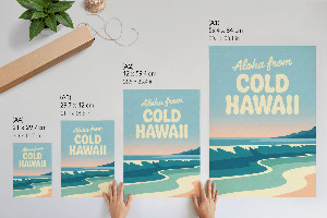 Wydruk na płótnie Cold Hawaii