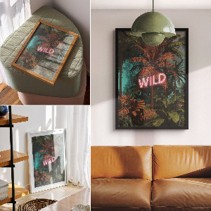 Wydruk na płótnie Egzotyczny napis