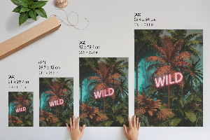 Wydruk na płótnie Egzotyczny napis