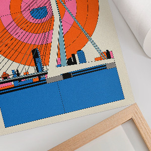 Dekoracyjny plakat ścienny Most Rotterdam