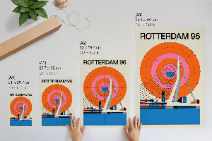 Dekoracyjny plakat ścienny Most Rotterdam