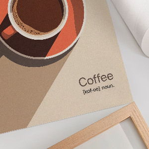 Dekoracyjny plakat ścienny Filiżanka kawy