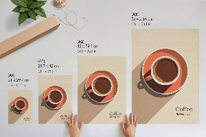 Dekoracyjny plakat ścienny Filiżanka kawy
