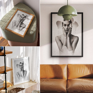 Dekoracyjny plakat ścienny Abstrakcyjny portret