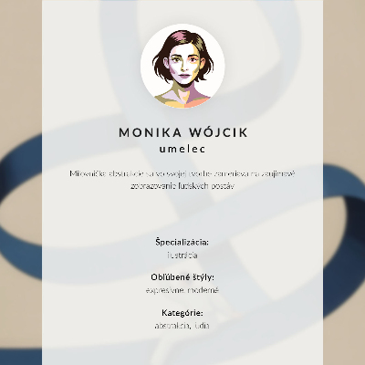 Dekoracyjny plakat ścienny Abstrakcyjny portret