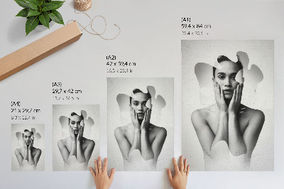 Dekoracyjny plakat ścienny Abstrakcyjny portret