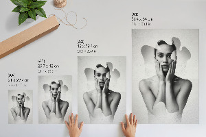 Dekoracyjny plakat ścienny Abstrakcyjny portret