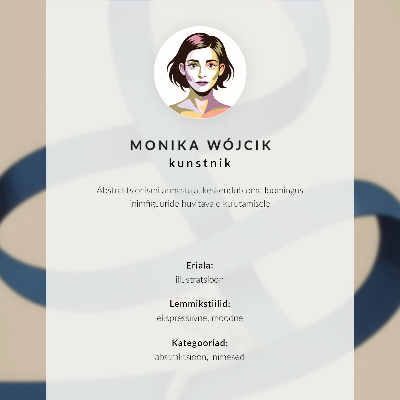 Dekoracyjny plakat ścienny Abstrakcyjny portret
