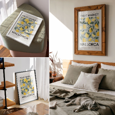 Plakat premium Cytrynowy wzór