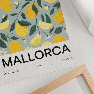 Plakat premium Cytrynowy wzór