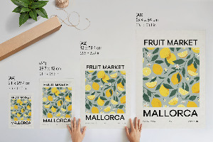 Plakat premium Cytrynowy wzór