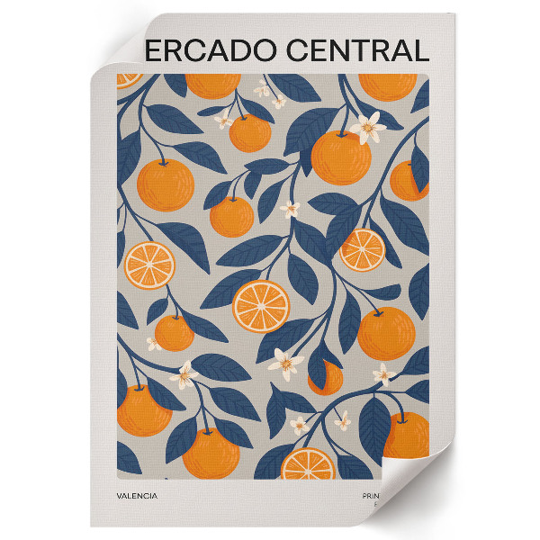 Dekoracyjny plakat ścienny Owoce egzotyka