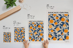 Dekoracyjny plakat ścienny Owoce egzotyka