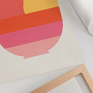 Wydruk na płótnie Minimalistyczne lody