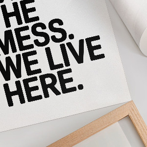 Plakat premium We live here