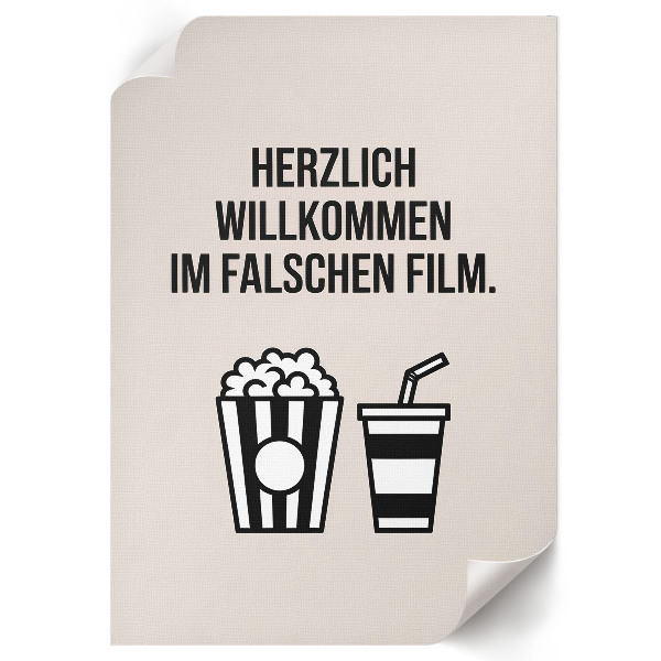 Dekoracyjny plakat ścienny Kinowy humor