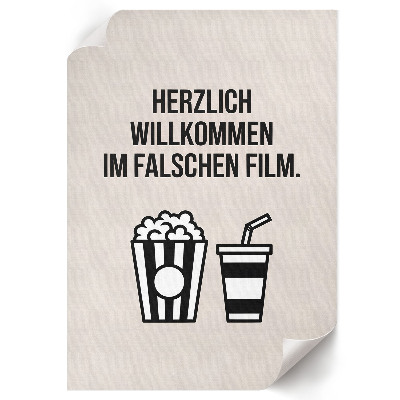 Dekoracyjny plakat ścienny Kinowy humor