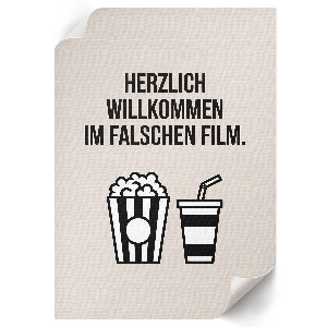 Dekoracyjny plakat ścienny Kinowy humor