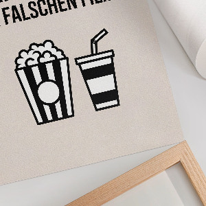 Dekoracyjny plakat ścienny Kinowy humor