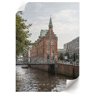 Wydruk na płótnie Miasto i rzeka