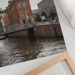 Wydruk na płótnie Miasto i rzeka