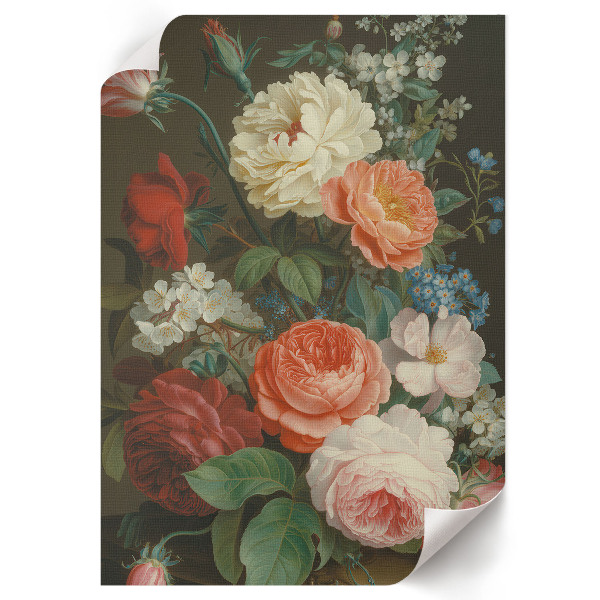 Dekoracyjny plakat ścienny Kwiaty elegancja