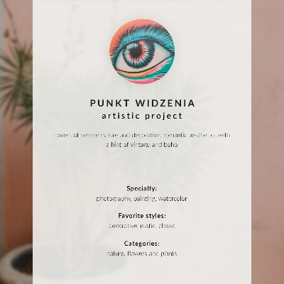 Dekoracyjny plakat ścienny Kwiaty elegancja