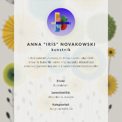 Grafika na ścianę Geometryczne kwiaty