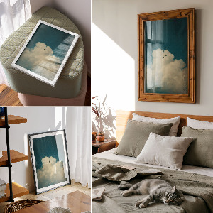 Grafika na ścianę Niebiańskie chmury