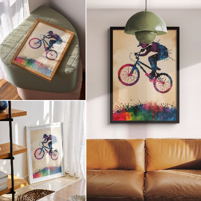 Grafika na ścianę Kolorowa jazda