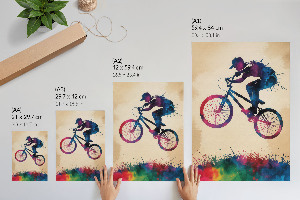 Grafika na ścianę Kolorowa jazda