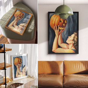 Plakat premium Dynia Halloween