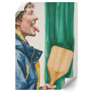 Dekoracyjny plakat ścienny Zimowa zabawa