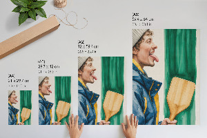 Dekoracyjny plakat ścienny Zimowa zabawa