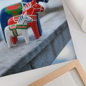 Plakat premium Kolorowe koniki