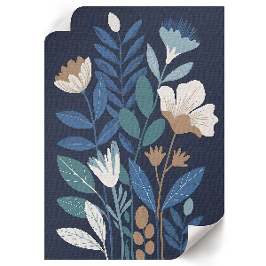 Dekoracyjny plakat ścienny Kwiaty i liście