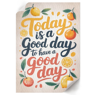 Grafika na ścianę Good day ilustracja