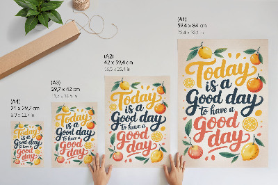 Grafika na ścianę Good day ilustracja