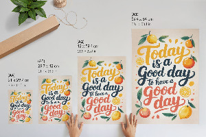 Grafika na ścianę Good day ilustracja