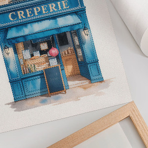 Dekoracyjny plakat ścienny Kawiarenka uliczna